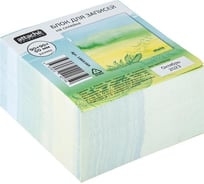 Блок для записей Attache Selection 90x90x50, Акварельная флора, зеленый 1865385
