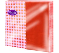 Салфетки бумажные EUROHOUSE 33х33 см, 2-слойные, 24 шт., Дуэт "Клетка-Оранж" 5350