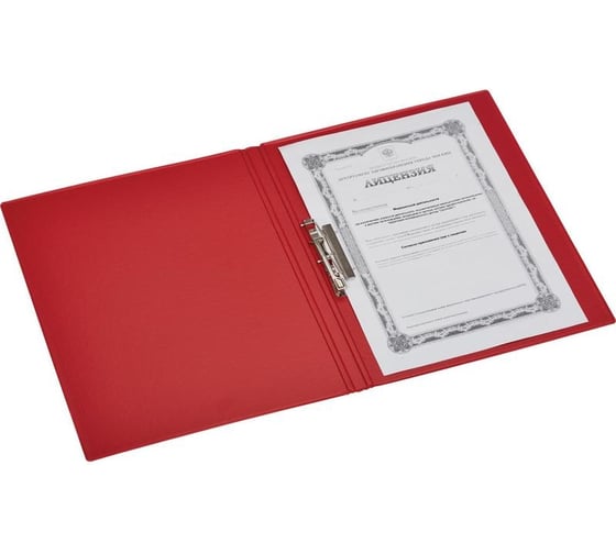 Папка с зажимом Attache Selection красная 50324