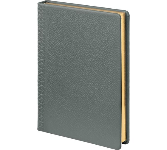 Недатированный ежедневник Attache Selection scotland а5, 160 л., серый, натуральная кожа 1784264