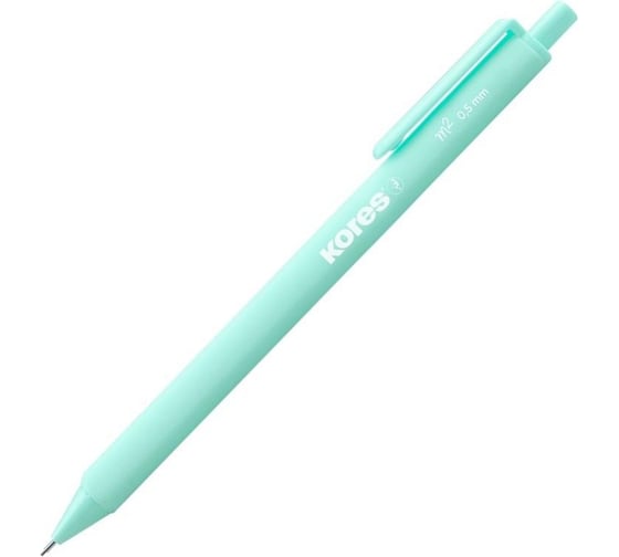 Механический карандаш Kores soft touch 0.5 мм, 3 грани, ластик, пастельный цвет 99253 1874856