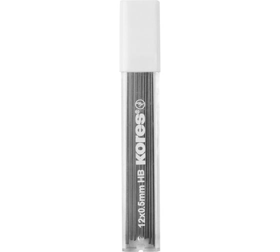 Микрографический полимерный стержень Kores 0.5 мм, hb, 12 грифелей 99053 1874857