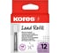 Микрографический полимерный стержень Kores 0.5 мм, hb, 12 грифелей 99053 1874857 3