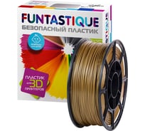 Пластик в катушке FUNTASTIQUE pla,1.75 мм,1 кг, цвет золото PLA-1KG-GD