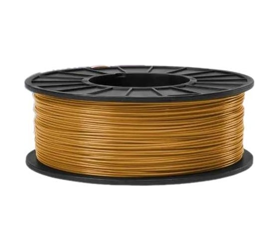 Пластик в катушке FUNTASTIQUE pla,1.75 мм,1 кг, цвет золото PLA-1KG-GD