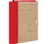 Папка архивная для бумаг ОФИСМАГ А4 225x310 мм, 120 мм, 4 завязки, крафт, корешок - бумвинил 123204