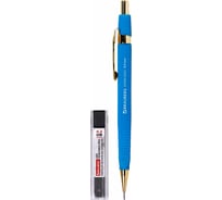 Механический карандаш BRAUBERG 0.5 мм + грифели, Hb, 12 шт., Extra Gold, корпус Soft Touch, ластик 181964