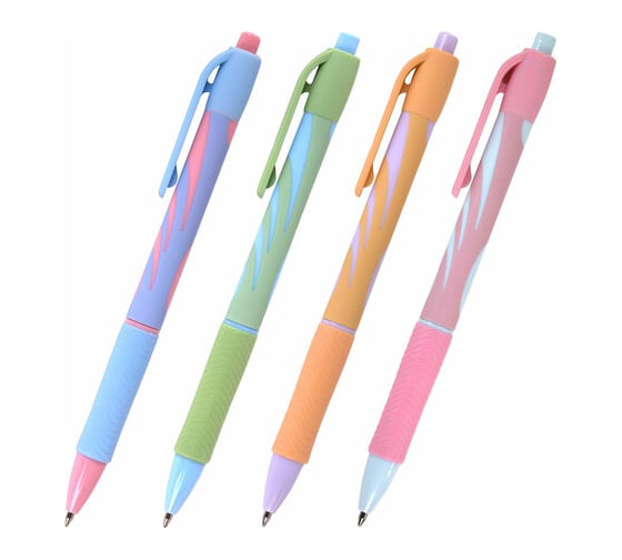 Автоматическая шариковая ручка BRAUBERG Ultra-rt Pastel, синяя, 0.7 мм, линия 0.35 мм 143933