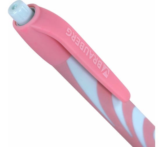 Автоматическая шариковая ручка BRAUBERG Ultra-rt Pastel, синяя, 0.7 мм, линия 0.35 мм 143933