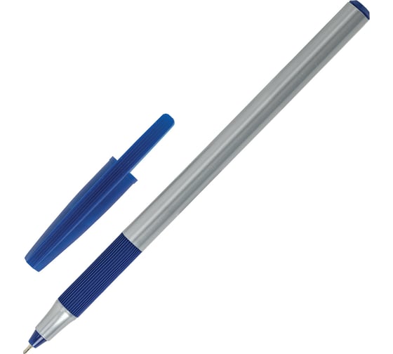 Шариковая ручка BRAUBERG с грипом, i-STICK Point, 20 шт., синяя, линия письма 0.35 мм 144024