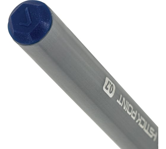 Шариковая ручка BRAUBERG с грипом, i-STICK Point, 20 шт., синяя, линия письма 0.35 мм 144024