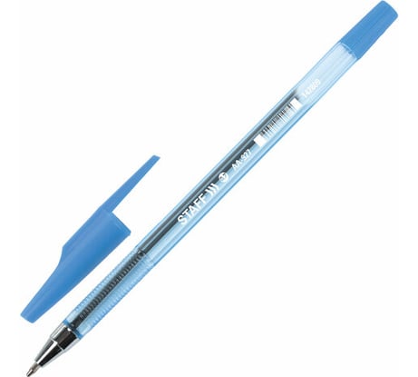 Шариковая ручка Aa-927 Staff, синяя, тонированный корпус, хромированные детали, 0.7 мм, линия 0.35 мм 50 шт 142809