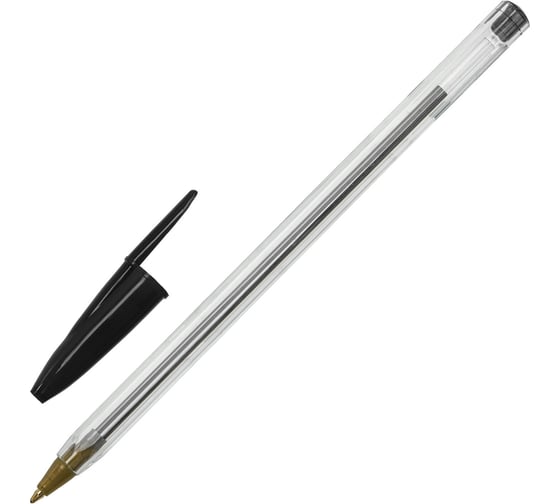 Шариковая ручка STAFF Basic Budget Bp-04 черная, линия письма 0.5 мм 143869