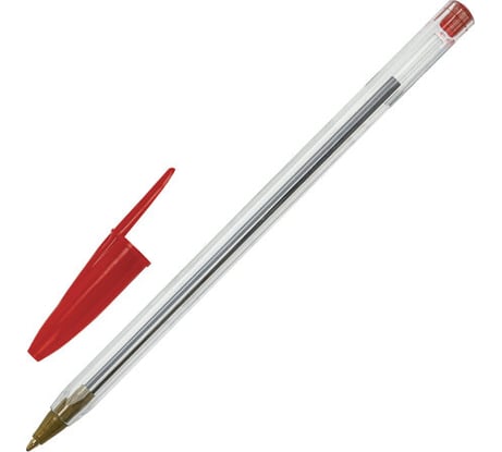 Шариковая ручка Basic Budget Bp-04 Staff, красная, линия письма 0.5 мм 50 шт 143870