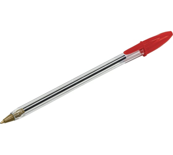 Шариковая ручка STAFF Basic Budget Bp-04 красная, линия письма 0.5 мм 143870