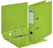 Папка-регистратор Attache 75 мм, салатовая, металлический кант, карман на корешке 1937615