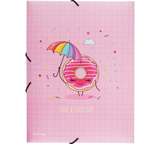 Папка на резинке MESHU Donuts life А4, 500 мкм MS39560 MS_39560