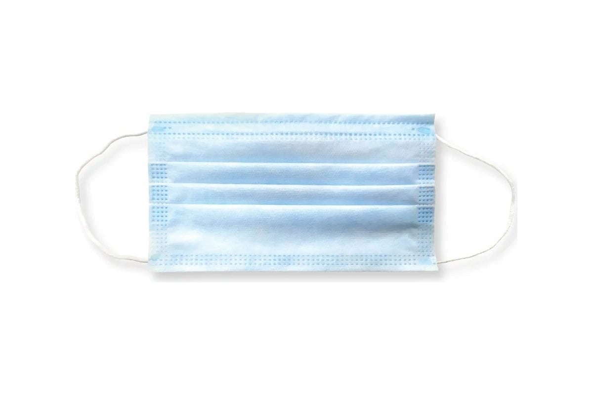 Маска медицинская одноразовая ФЭСТ из нетканого материала нестерильная ...