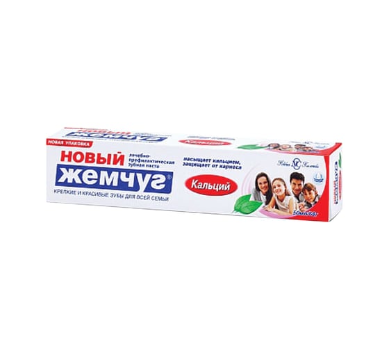 Зубная паста НОВЫЙ ЖЕМЧУГ Кальций 17112 6шт 603403 1