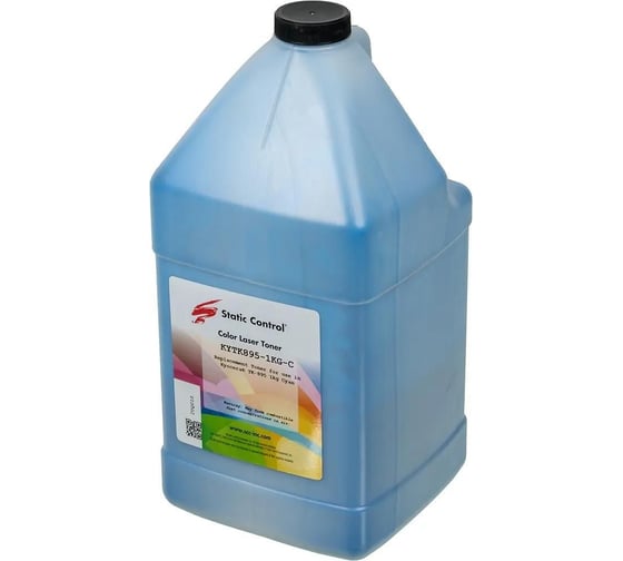 Тонер STATIC CONTROL KYTK895-1KG-C голубой, флакон 1000 гр., для принтера Kyocera Mita FS C8020/C8025/C 1074233