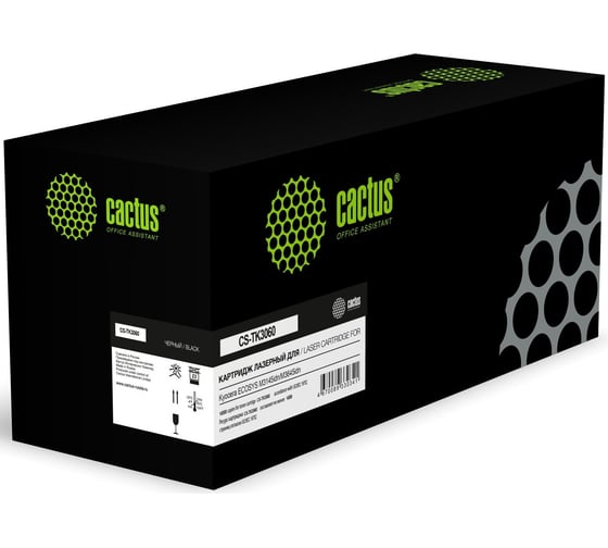 Картридж лазерный CACTUS CS-TK3060 TK-3060 черный 14500 страниц для Kyocera Ecosys M3145idn/M3645idn 2001938 1