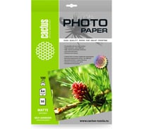 Фотобумага CACTUS CS-MSA410050 A4, 100 г/м2, 50 листов, белый, матовое, самоклей для струйной печати 1033432