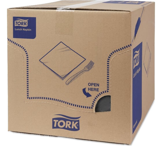 Столовые салфетки TORK арт. 477148 33х33, черные, 10 пачек в упаковке 23466