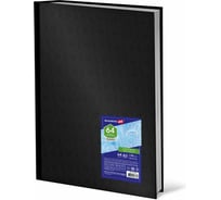 Скетчбук BRAUBERG белая бумага 150 г/м2, 148x210 мм, 64 листа, книжный твердый переплет, Art 115110