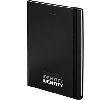 Блокнот BRAUBERG с резинкой в клетку 96 листов, большой формат А4 204x290 мм, Identity 115528