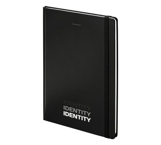 Блокнот BRAUBERG с резинкой в клетку 96 листов, большой формат А4 204x290 мм, Identity 115528