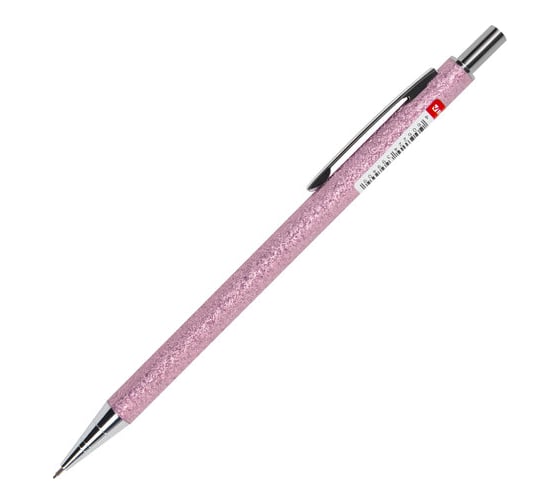 Карандаш механический BRAUBERG 0,5 мм, HB, Rose Pink, металлический корпус 181979