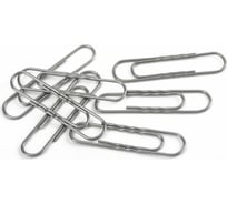 Скрепки большие ОФИСМАГ 50 мм, Офисная Планета, оцинкованные, гофрированные, 50 шт., Россия, 221133