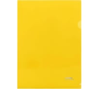 Папка-уголок Стамм, А4, 180 мкм, 20 шт. в упаковке, пластиковая, непрозрачная, желтая ММ-30931
