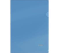 Папка-уголок Стамм А4, 20 шт в комплекте, 100 мкм, пластик, прозрачная, синяя ММ-30741