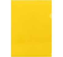 Папка-уголок Стамм А4, 150 мкм, пластик, 20 шт в комплекте, прозрачная, желтая ММ-30745