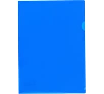 Папка-уголок Стамм, А4, 150 мкм, 20 шт в комплекте, непрозрачная, синяя ММ-32263