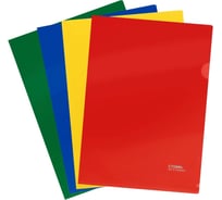 Папка-уголок Стамм А4, 180 мкм, пластик, 20 шт в комплекте, непрозрачная, ассорти ММ-31320