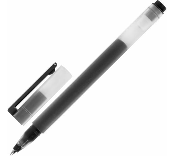 Гелевая ручка BRAUBERG X-WRITER увеличеннаяд лина письма 1 800 м, черная, стандартный узел 0.5 мм 144135
