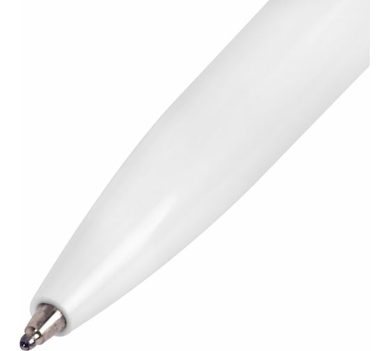 Автоматическая шариковая ручка BRAUBERG X17 White, синяя, корпус белый, стандартный узел 0.7 мм, линия письма 0.5 мм 144156