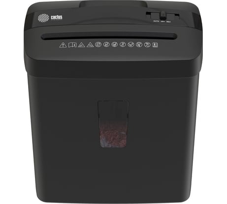Шредер Cactus CS-SH-A3 секретность P-4, перекрестный, 6 листов, 13 л, скобы/пластиковые карты 1992596