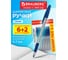 Шариковые ручки с грипом BRAUBERG i-STICK Point, 6+2 шт., синие, линия письма 0.35 мм 144026 2