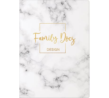 Семейная папка-органайзер Staff для 4-х комплектов документов, Marble 1, А4, цветной принт 238339