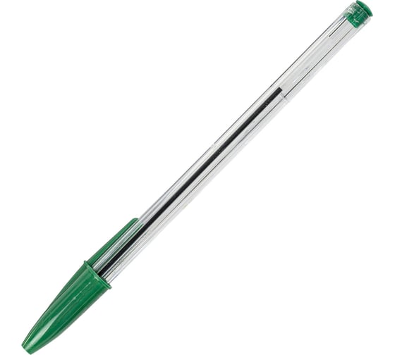 Шариковая ручка Staff Basic Bp-01 письмо 750 м, зеленая, длина корпуса 14 см, узел 1 мм 143739
