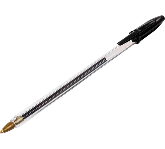 Шариковая ручка Staff Basic Bp-01 письмо 750 м, черная, длина корпуса 14 см, узел 1 мм 143737