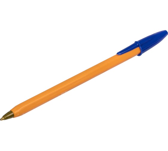 Шариковая ручка Staff Basic Orange Bp-01 письмо 750 м, синяя, длина корпуса 14 см, узел 1 мм 143740