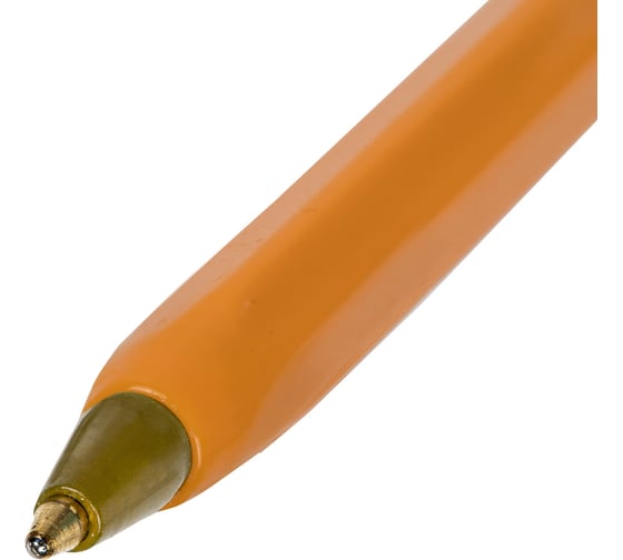 Шариковая ручка Staff Basic Orange Bp-01 письмо 750 м, синяя, длина корпуса 14 см, узел 1 мм 143740