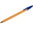 Шариковая ручка Basic Orange Bp-01 Staff, письмо 750 м, синяя, длина корпуса 14 см, узел 1 мм 50 шт 143740 3