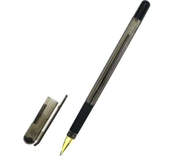 Ручка шариковая Munhwa MC Gold черная, 1.0 мм, грип BMC10-01