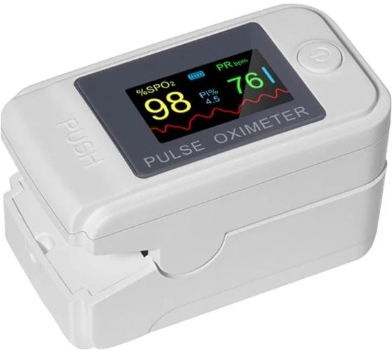 Пульсоксиметр QUMO Health Pulse Q1 автоматический, на палец, питание-батареи ААА 32052