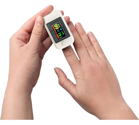Пульсоксиметр QUMO Health Pulse Q1 автоматический, на палец, питание-батареи ААА 32052